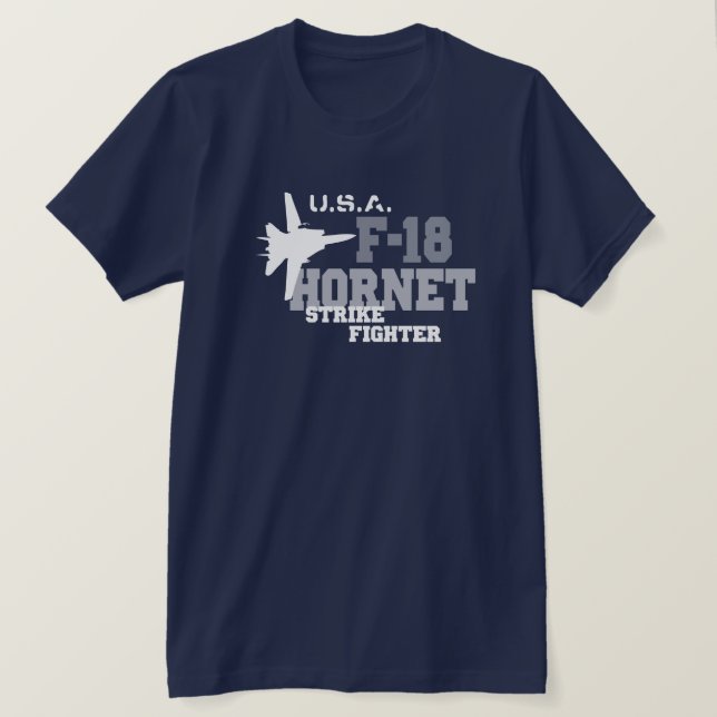 F-18 Hornisse - Streik-Kämpfer T-Shirt (Design vorne)