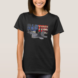 F 22 F22 Pilotprogramm für Raptor Jet Fighter Flug T-Shirt