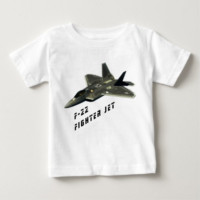 F-22 Kampfflugzeug, Raubvogel Baby T-shirt (Vorderseite)