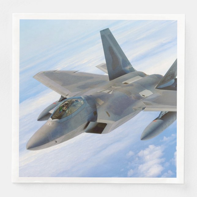 F-22 Militärjet des Raptors Serviette (Vorderseite)