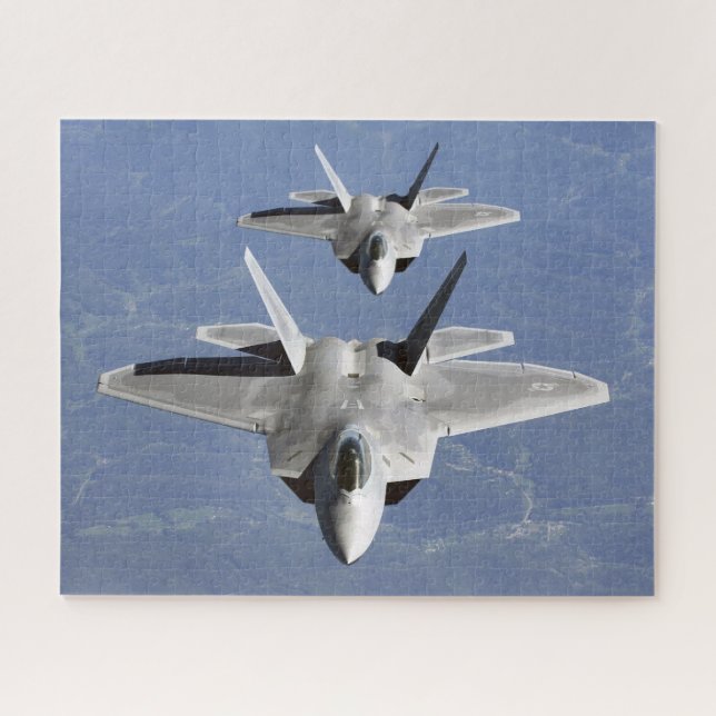 F-22 Raptor 5. Generation Stealth Fighter Jet Puzzle (Horizontal)