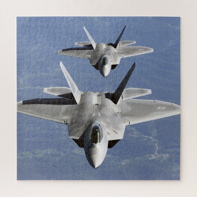 F-22 Raptor 5. Generation Stealth Fighter Jet Puzzle (Vertikal)