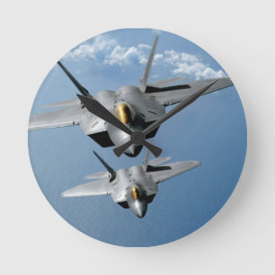 F-22 RAPTOR 8" WALL CLOCK RUNDE WANDUHR
