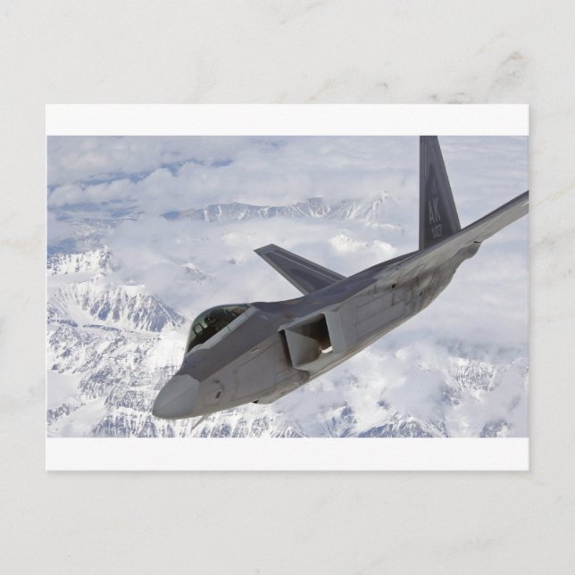 F-22 Raptor-Elmendorf AFB Postkarte (Vorderseite)
