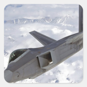 F-22 Raptor-Elmendorf AFB Quadratischer Aufkleber