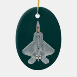 F-22 Raptor Fighter Jet Keramik Ornament