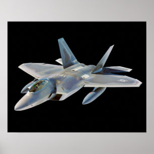 F-22 Raptor Fighter Jet mit benutzerdefinierter Hi Poster