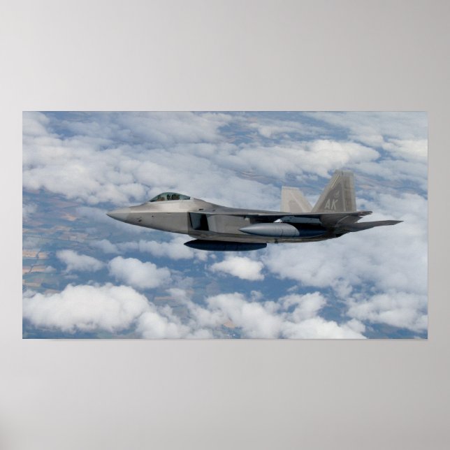 F-22 Raptor-Luftfahrzeuge Poster (Vorne)