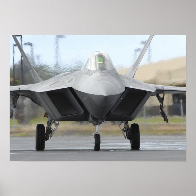 F-22 Raptor-Luftfahrzeuge Poster (Vorne)