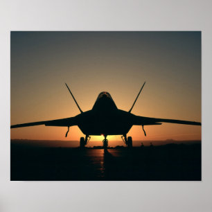 F-22 Raptor-Luftfahrzeuge Poster