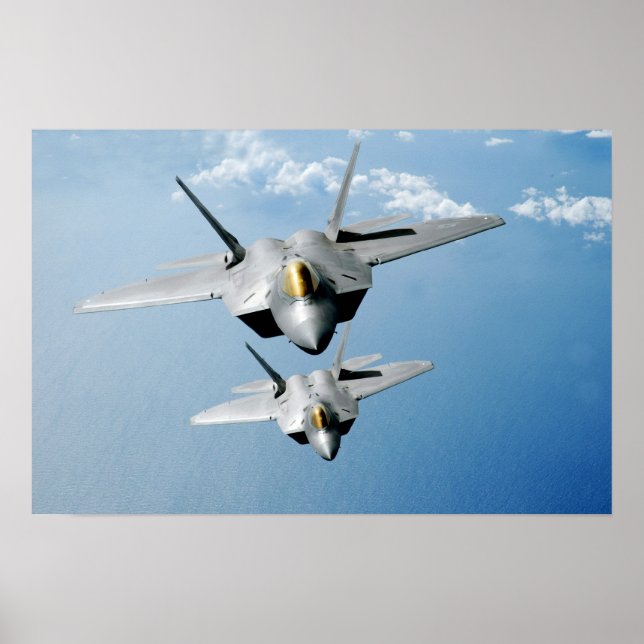 F-22 Raptor-Luftfahrzeuge Poster (Vorne)