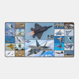F-22 RAPTOR "MONTAGE" SCHREIBTISCHUNTERLAGE