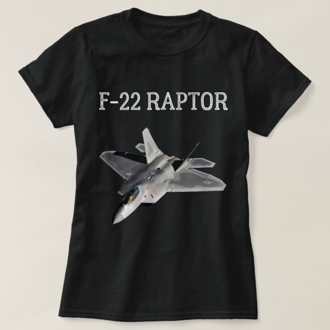 F-22 Raptor Shirt Cooler Kampfjet F22 Raptor Jet (Design vorne)