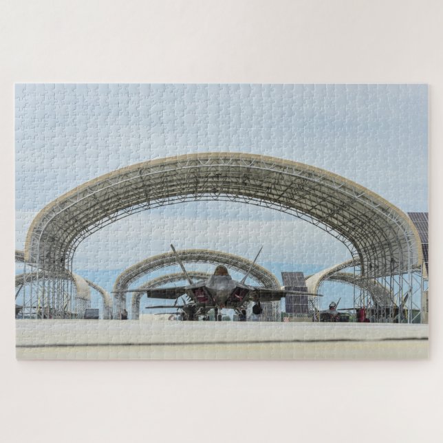 F-22 Raptor Stealth Fighter Jet Puzzle (Horizontal)