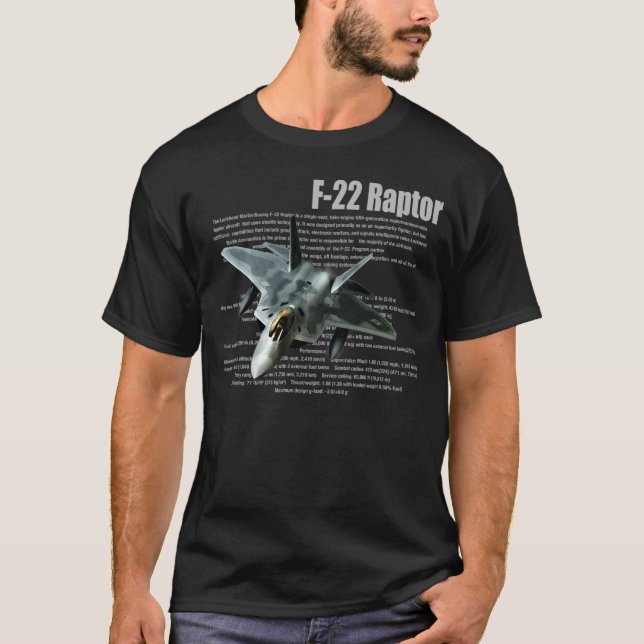 "F-22 Raptor " T-shirt (Vorderseite)