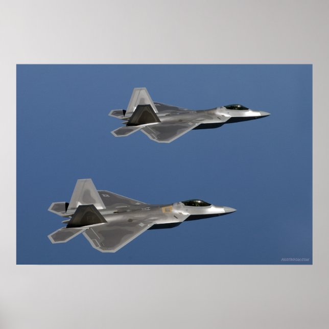 F-22 Raptorflug Poster (Vorne)