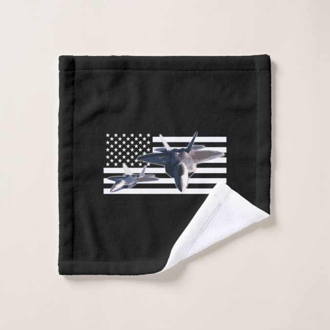 F-22 (schwarze Flagge) Waschlappen (Waschlappen)