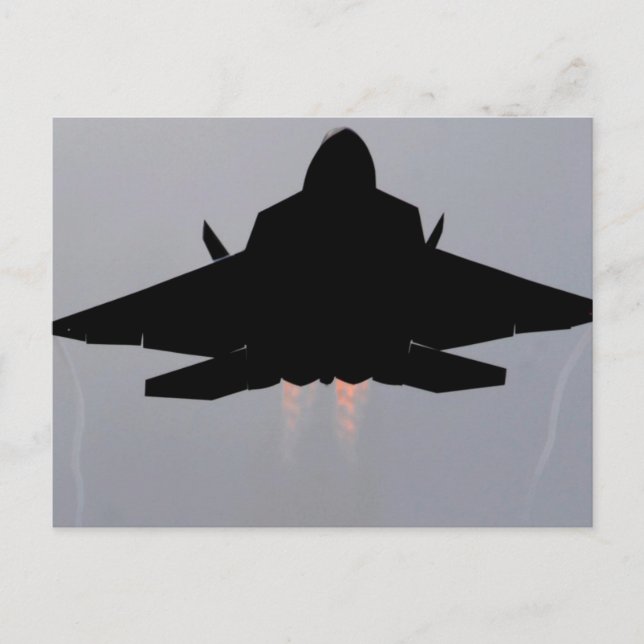 F-22 STEALTH FIGHTER POSTKARTE (Vorderseite)