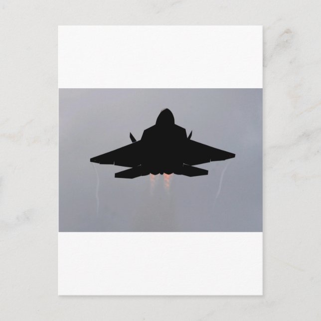 F-22 VERLASSEND GUAM POSTKARTE (Vorderseite)
