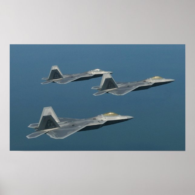 F-22A Raptor Aircraft Poster (Vorne)