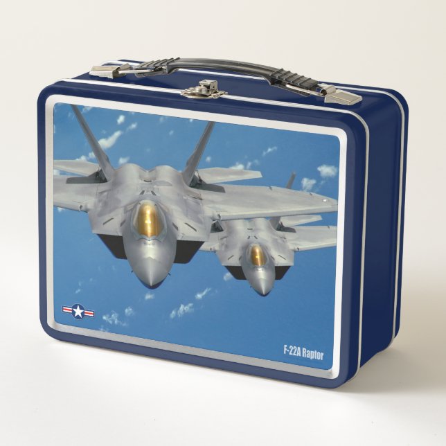 F-22A RAPTOR METALL BROTDOSE (Vorderseite)