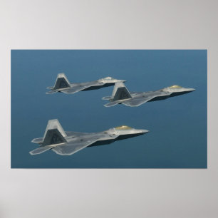 F-22A Raubvogel-Flugzeug-Plakat Poster