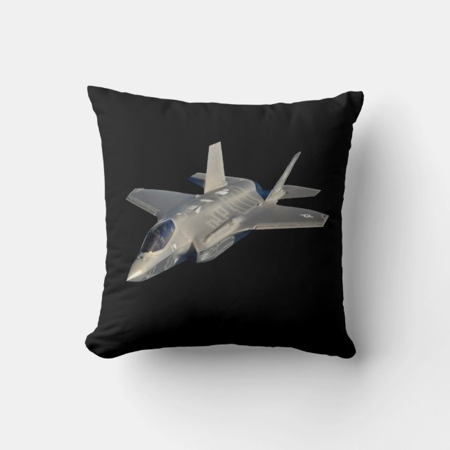 F-35 Blitz II Panther Jet Fighter Kissen (Vorderseite)