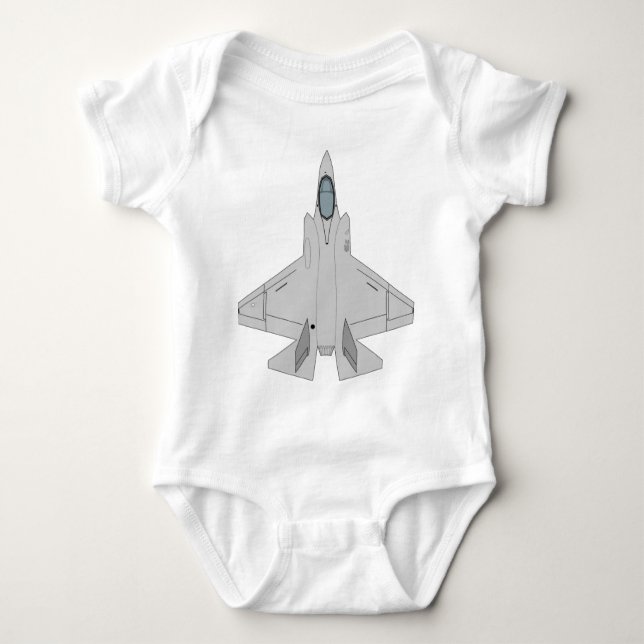 F-35 Blitze II - oben Baby Strampler (Vorderseite)