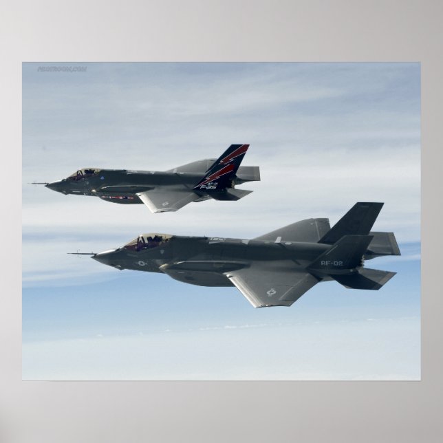 F-35 Blitze Poster (Vorne)