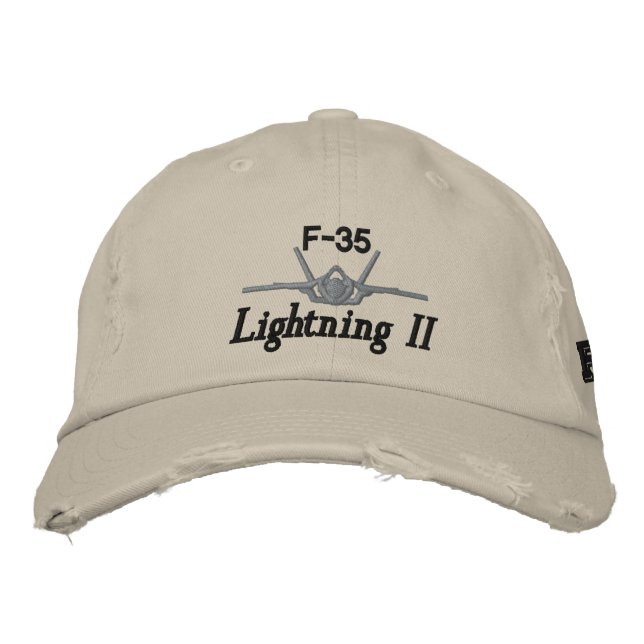 F-35 Golf Hat Bestickte Kappe (Vorderseite)