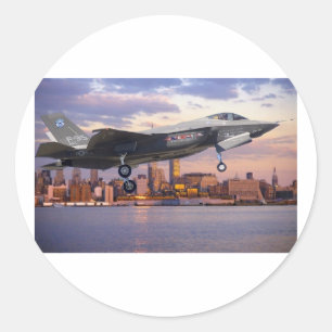 F-35-LICHTKAMPFLUFTFAHRZEUGE RUNDER AUFKLEBER