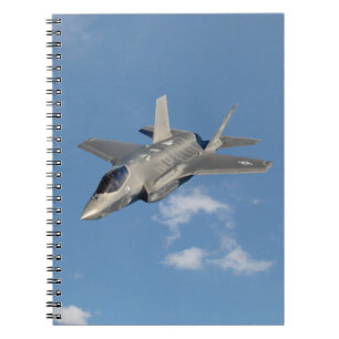 F-35 Lightning II Panther Jet Fighter in Sky Notizblock
