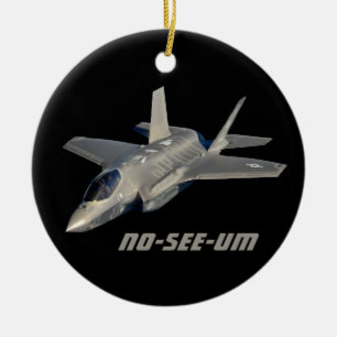 F-35 No-See-Um Jet Kämpfer Keramik Ornament