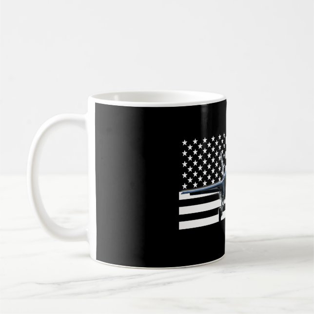 F-35 (schwarze Flagge) Kaffeetasse (Links)