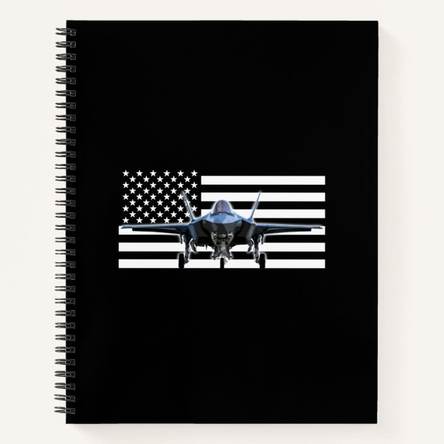F-35 (Schwarze Flagge) Notizbuch (Vorderseite)