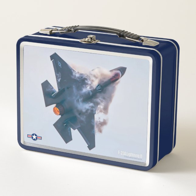 F-35A-BELEUCHTUNG II METALL BROTDOSE (Vorderseite)