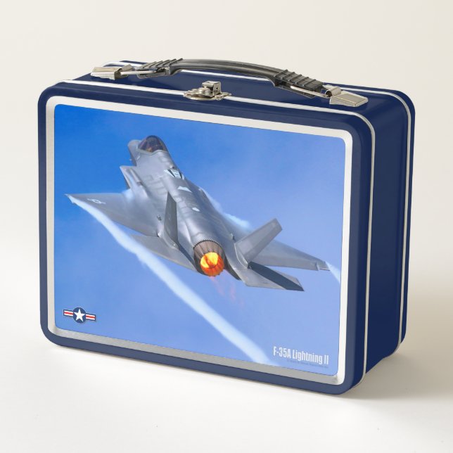 F-35A-BELEUCHTUNG II METALL BROTDOSE (Vorderseite)