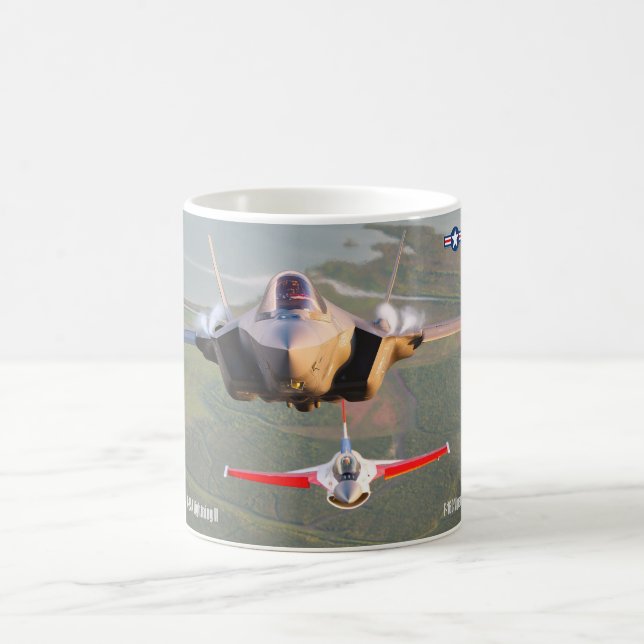 F-35A LIGHTNING II and F-16C VIPER Kaffeetasse (Mittel)