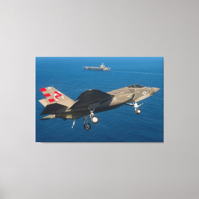 F-35C-BELEUCHTUNG II 32x48 Leinwanddruck (Vorderseite)