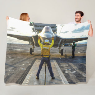 F-35C-BELEUCHTUNG II FLEECEDECKE