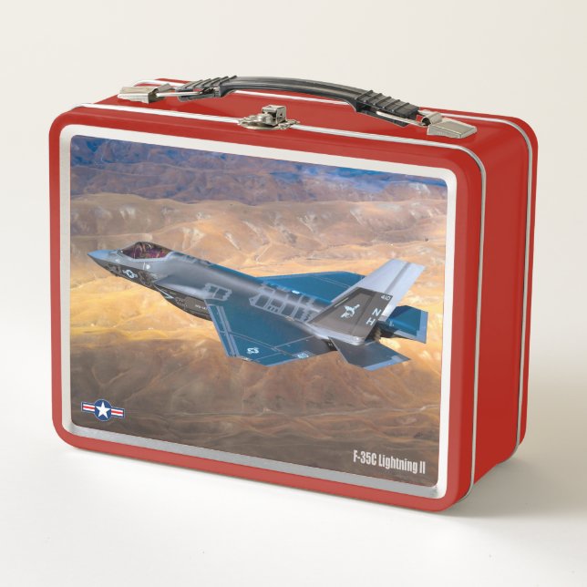 F-35C-BELEUCHTUNG II METALL BROTDOSE (Vorderseite)