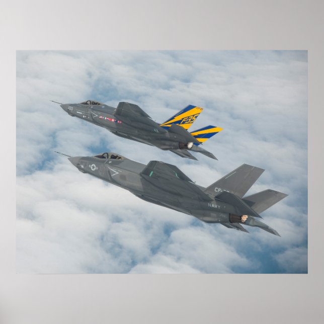 F-35C-Blitze II Poster (Vorne)
