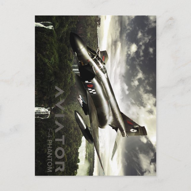 F-4 Phantom Fighter Jet Postkarte (Vorderseite)