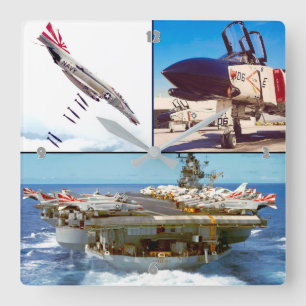 F-4 PHANTOM QUADRATISCHE WANDUHR