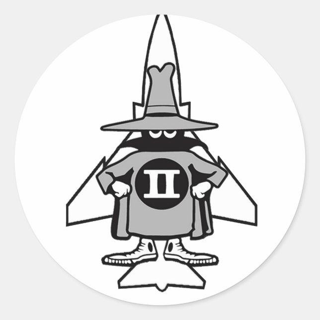 F-4 Phantom Spook Runder Aufkleber (Vorderseite)