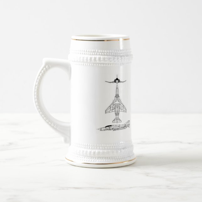 F-4 Phantom Stein Bierglas (Links)