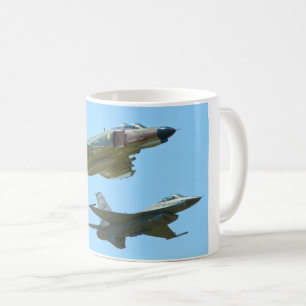 F-4 PHANTOM UND F-16 FALCON KAFFEETASSE