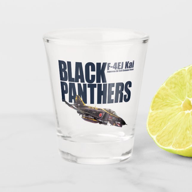 ”F-4EJ Kai Black Panthers 2008” Schnapsglas (Vorderseite)