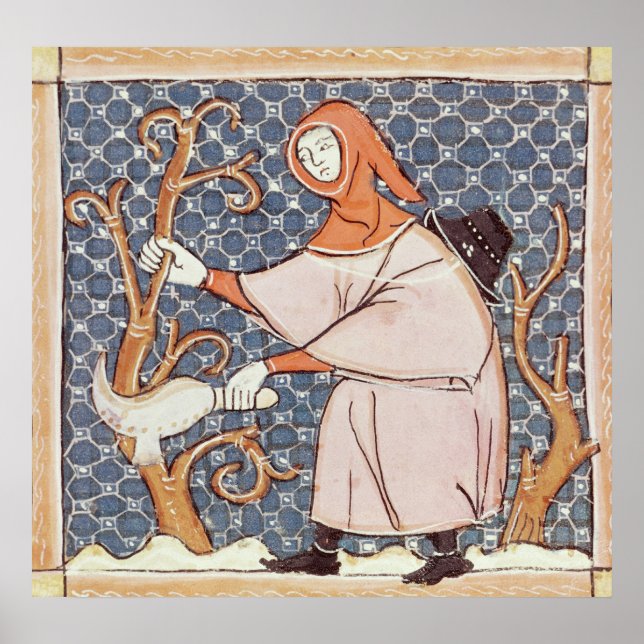 F.58v März: Baumschnitt Poster (Vorne)