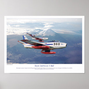 F-86 F Blue Blue ー ン パブ Poster